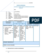 Sesion de Aprendizaje Ps Etapas Del Ciclo Familiar