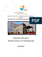 Study Plan of The Degree Bachelor of Science in Civil Engineering