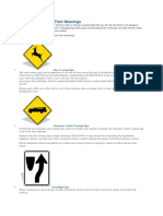 10 Traffic Signs and Their Meanings