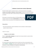 Examen Médico para Obtener Licencia de Conducir (Brevete) - Gobierno Del Perú