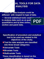 Statistical Tools For Data Analysis