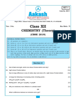 CHEMISTRY (Theory) Set 1 (12!03!2019) Solutions