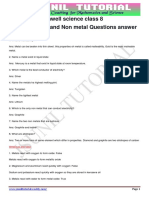 Metals Question and Answers Class 8