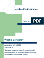 Software Quality Assurance: by Mr. Fazal Wahab