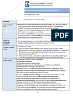 Cook Release Note For Updated Training Standard Log Book