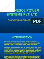 Greenesol Power Systems Pvt. LTD: Engineering Capabilities