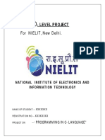 O Level Project C Language PDF