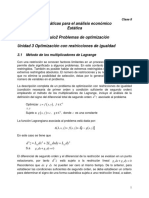 Matemáticas para El Análisis Económico