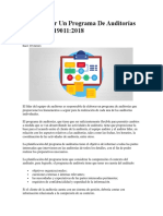 Cómo Hacer Un Programa de Auditorías Según ISO 19011