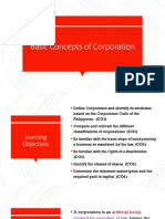 Basic Concepts of Corporation