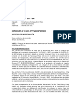 Caso #396-2011.disposición #1.contra El Patrimonio - Quincemil