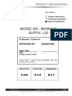 M236HGE-L20 - Led LCD Display Panel TV Samsung