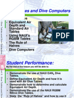 Unit 5 Dive Tables and Dive Computers