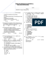 Examen Matematica Logica 2019-I