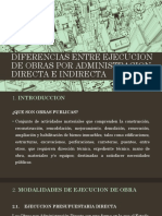 Diferencias Entre Ejecucion de Obras Por Administracion Directa