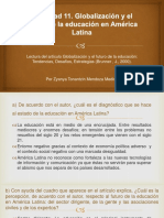 Globalización y El Futuro de La Educación en América Latina