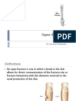 Open Fractures: DR Gourav Ramuka