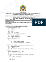 Sma 2100 Discrete Mathematics