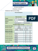 Ficha Antropologica y Test Fisico