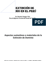 La Extinción de Dominio en El Perú - Corte de Justicia de San Martin - 17-8-2019