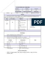 Plano de Aula Inglês