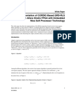 Implementation of CORDIC-Based QRD-RLS Algorithm On Altera Stratix FPGA With Embedded Nios Soft Processor Technology