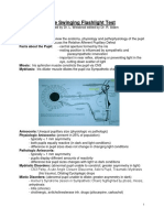 The Swinging Flashlight Test: Learning Objective: Facts About The Pupil