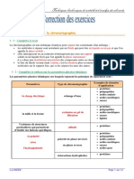 Exo Chromatographie Rappels Corrige