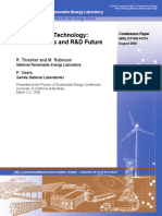 Wind Energy Technology: Current Status and R&D Future