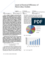 An Enhancement in Electrical Efficiency of Photovoltaic Module