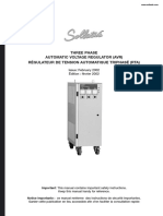 Three Phase Automatic Voltage Regulator (Avr) Régulateur de Tension Automatique Triphasé (Rta)