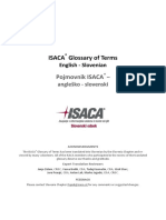 ISACA Glossary English Slovenian