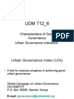 Characteristics of Good Governance Urban Governance Indicators