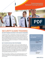 Security Guard Training: Commissionaires National Training Institute