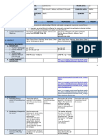 Mapeh: Daily Lesson Log in School Grade Level Teacher Learning Area Teaching Date and Time Quarter