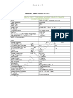 Technical Data Sheet For Shell and Tube Heat Exchager Design Specification