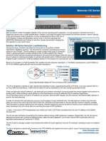 Comtech/EFData Memotec HX Series Datasheet