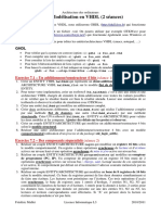 TP7 - Modélisation en VHDL (2 Séances) : Exercice 7.1 - Un Additionneur/soustracteur 4 Bits (Séance 1)