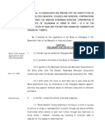 Telangana Municipal Act 2019 PDF