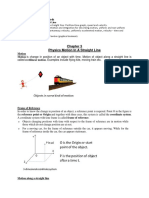 CH - 3 Physics Motion in A Straight Line