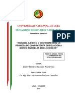 Análisis Jurídico y Doctrinario de La Promesa de Compraventa en Relación A Bienes Inmuebles en El Ecuador