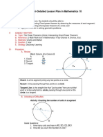 Semi-Detailed Lesson Plan in Mathematics 10: I-Objectives