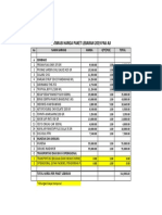 Estimasi Harga Paket Lebaran 2019 Pak Aji: Nama Barang Harga Qty (PCS) Total Sembako