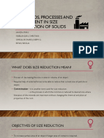 Methods, Processes, and Equipment in Size Reduction of Solids - 5ME2