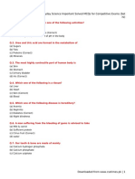 Everyday Science Important Solved Mcqs For Competitive Exams (Set Iv)