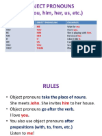 Object Pronouns