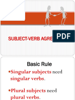 Subject Verb Agreement