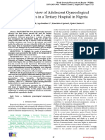 A 5-Year Review of Adolescent Gynecological Emergencies in A Tertiary Hospital in Nigeria