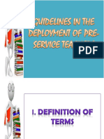 Guidelines in The Development of Pre Service Teacher