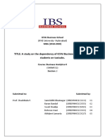 Dependancy of IBS Students On Taxicabs